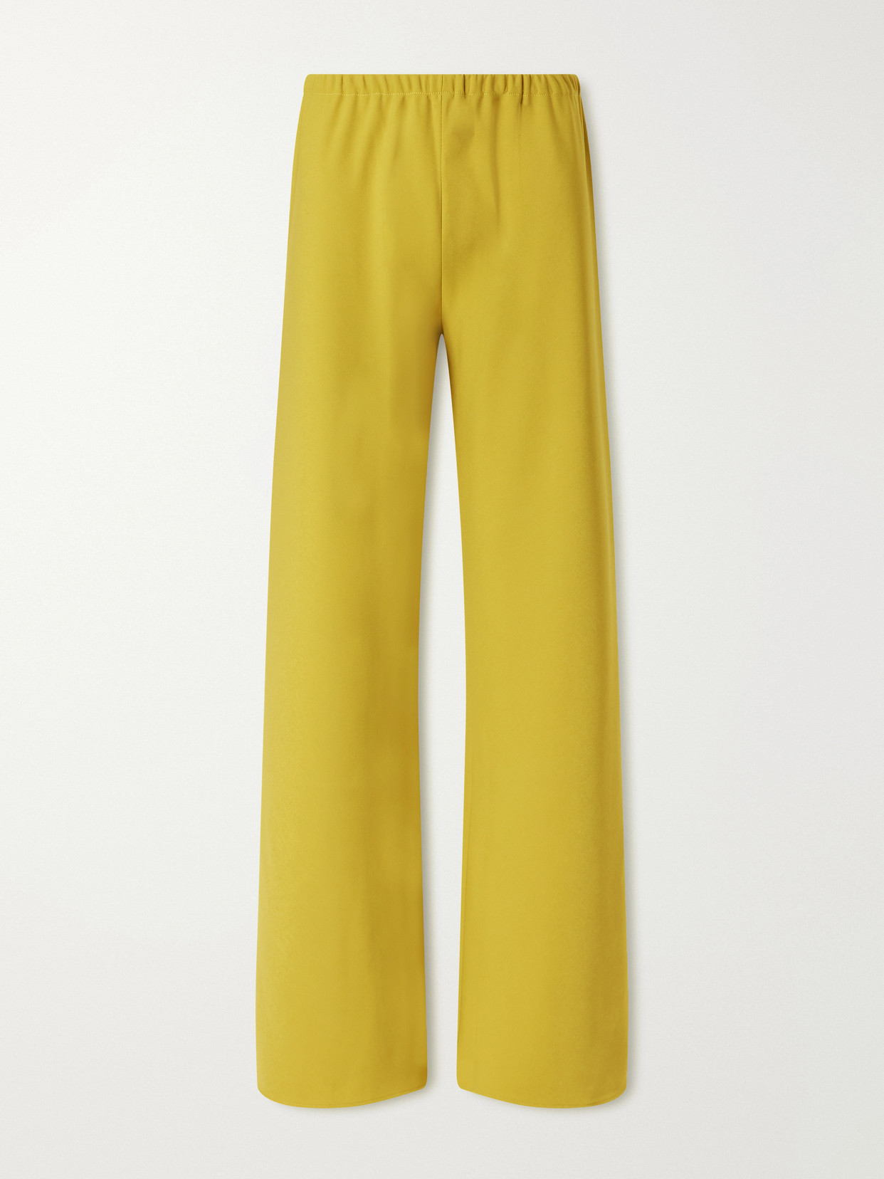 La Ligne Colby Recycled Stretch-crepe Wide-leg Pants In Green