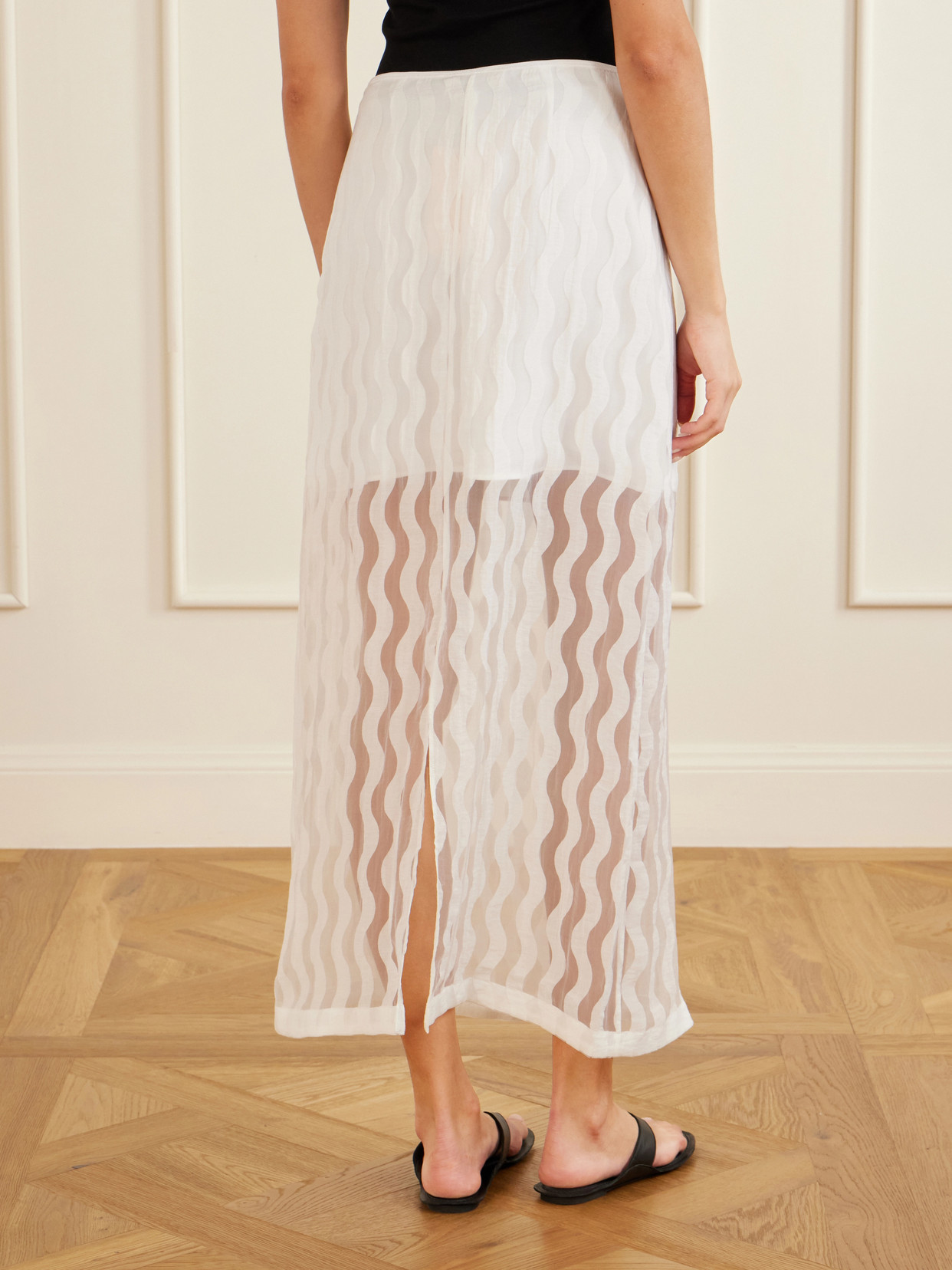 Alexi Striped Georgette Maxi