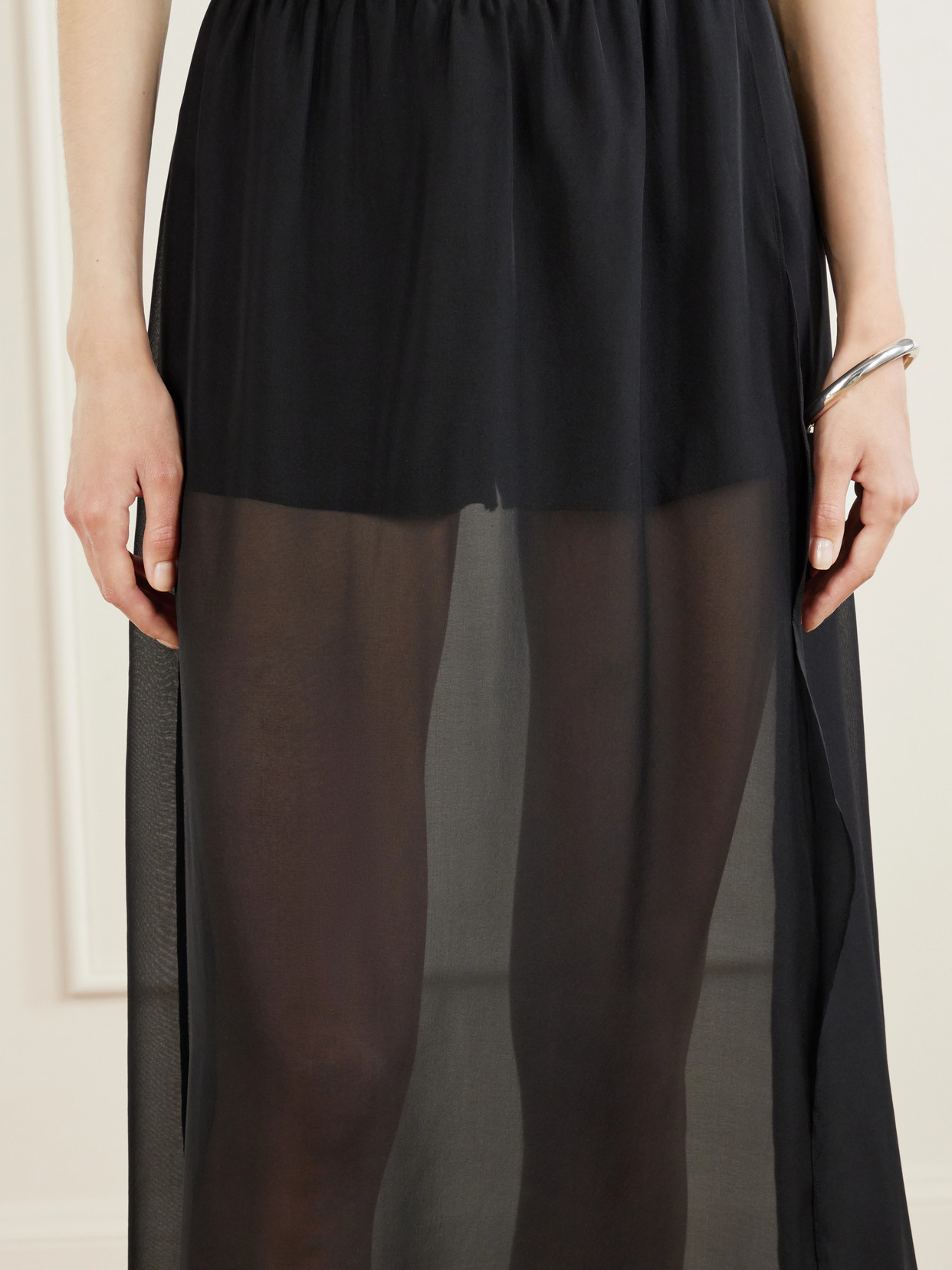 Freya Layered Silk-Chiffon Maxi