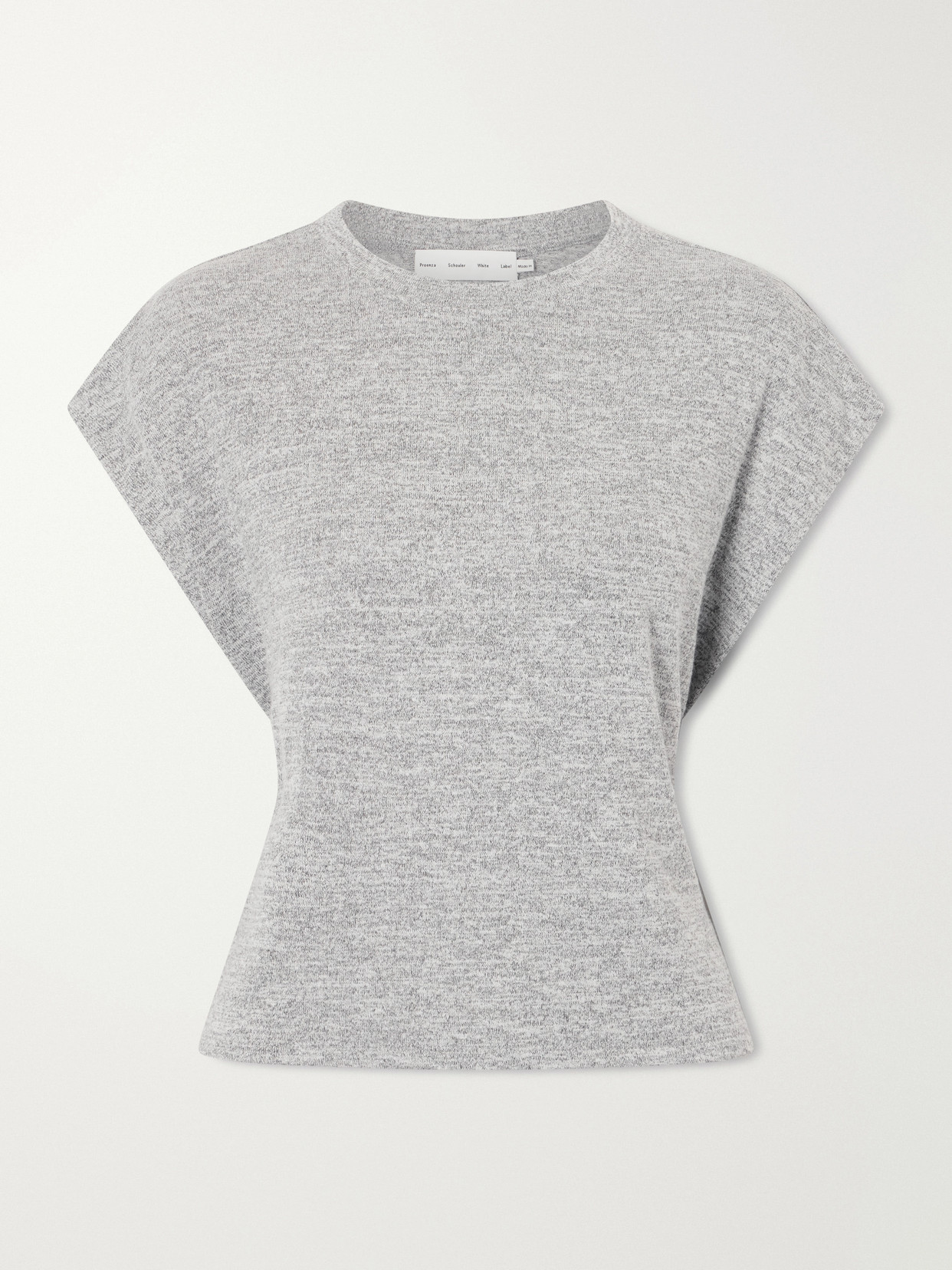 Proenza Schouler White Label Reeva Jersey T-shirt In Gray