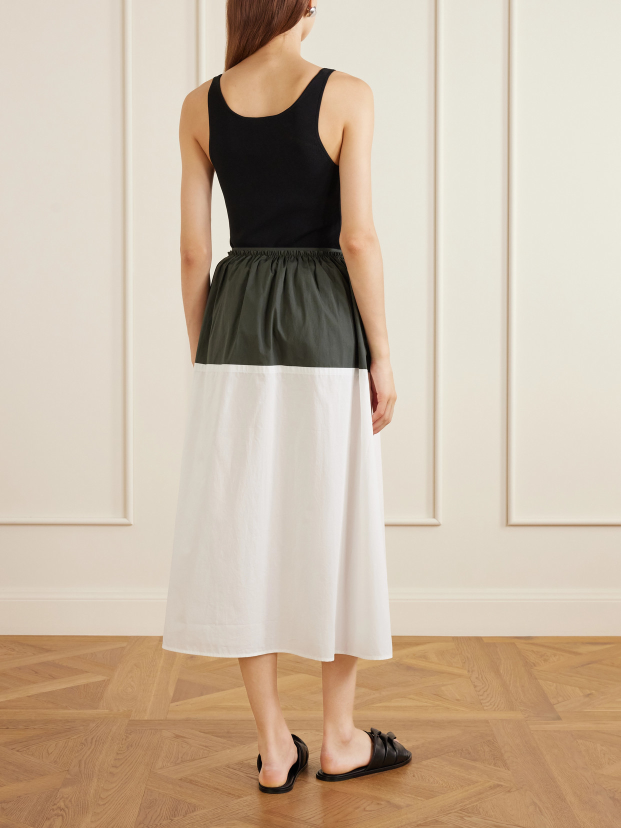 White Label - Nyla Cotton-Poplin Midi