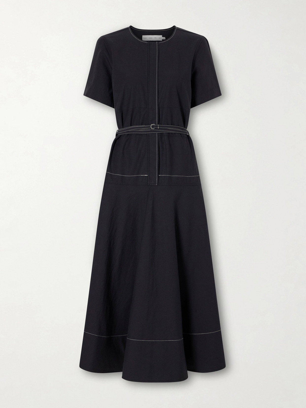 White Label - Elizabeth Belted Poplin Maxi Dress