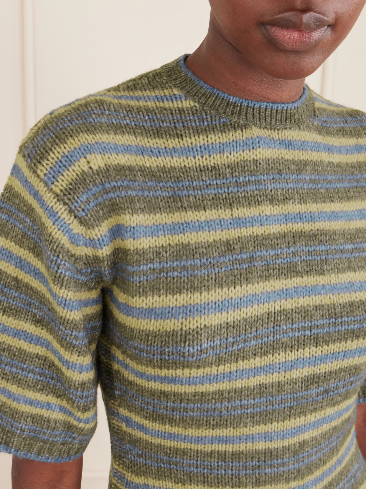 White Label - Dana Striped Wool-Blend Sweatshirt