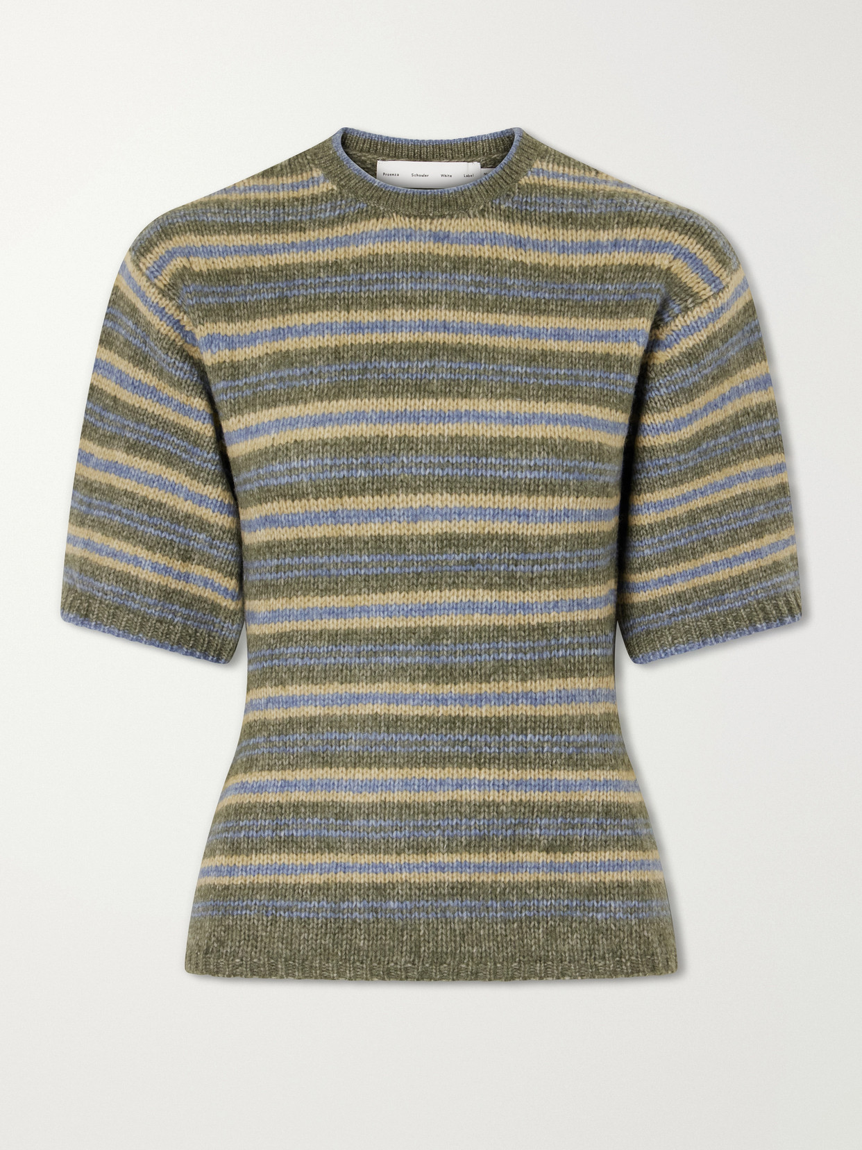 Proenza Schouler White Label Dana Striped Wool-blend Sweatshirt In Multi
