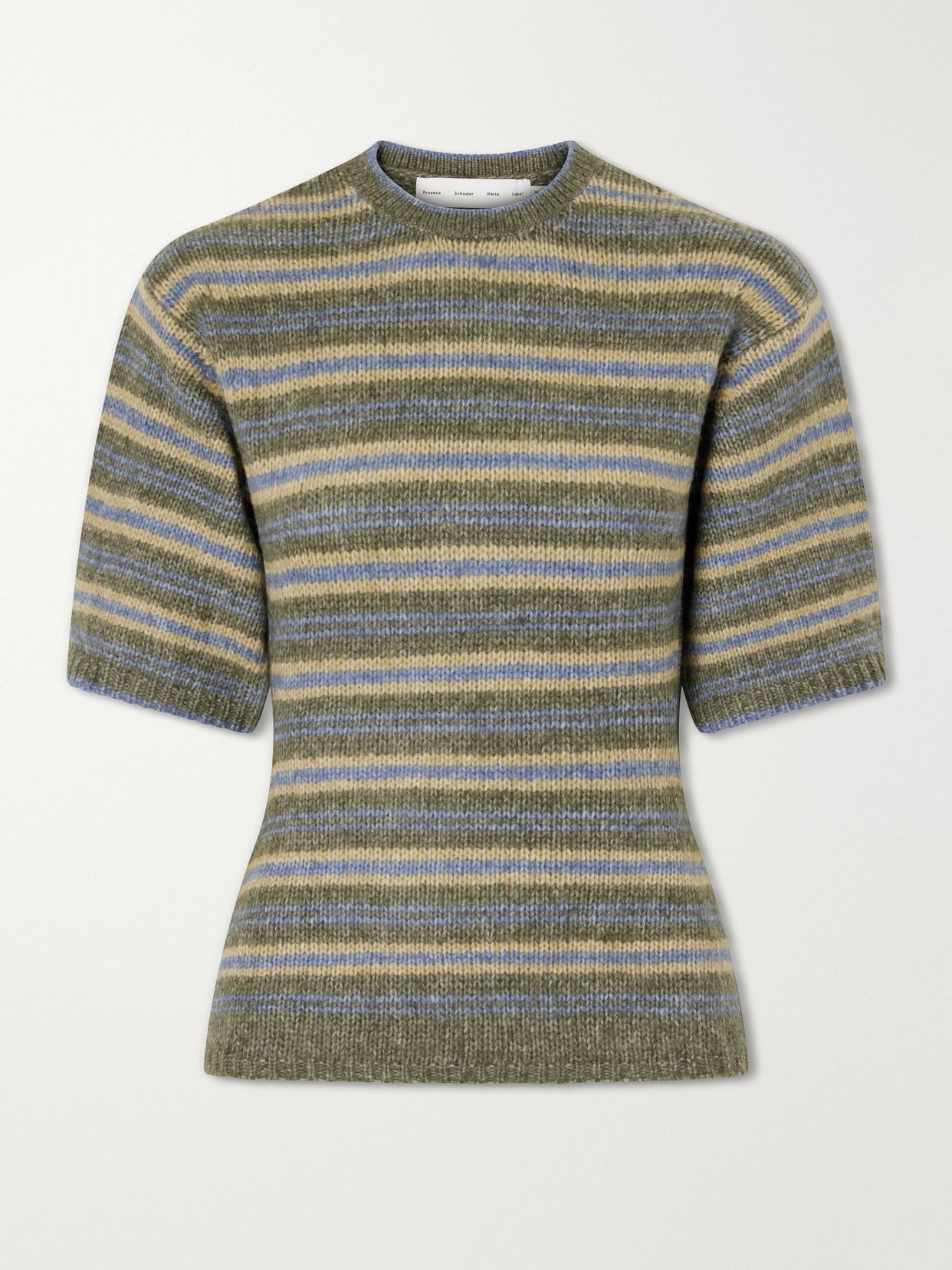 dana striped wool blend sweatshirt