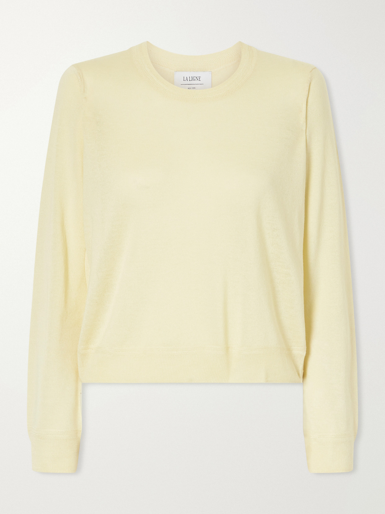La Ligne Ben Silk, Wool And Cashmere-blend Sweater In Brown