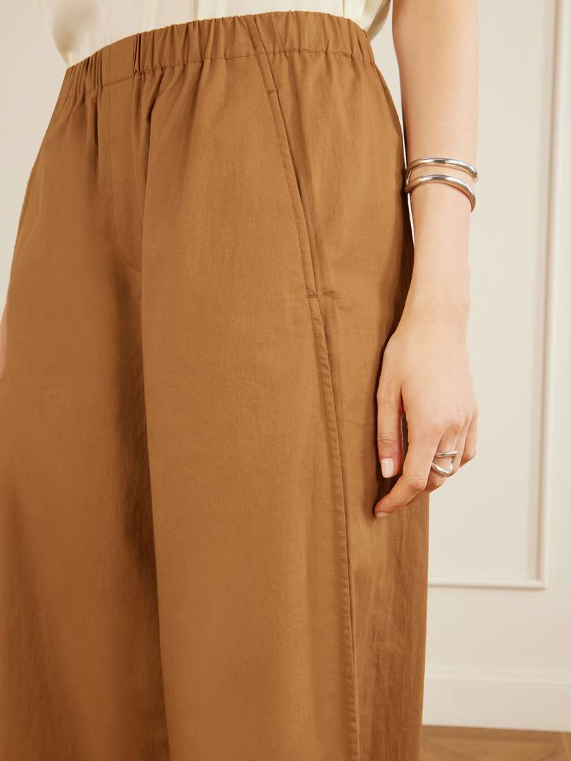 Theory Cotton-poplin Wide-leg Pants | Thumbnail 5