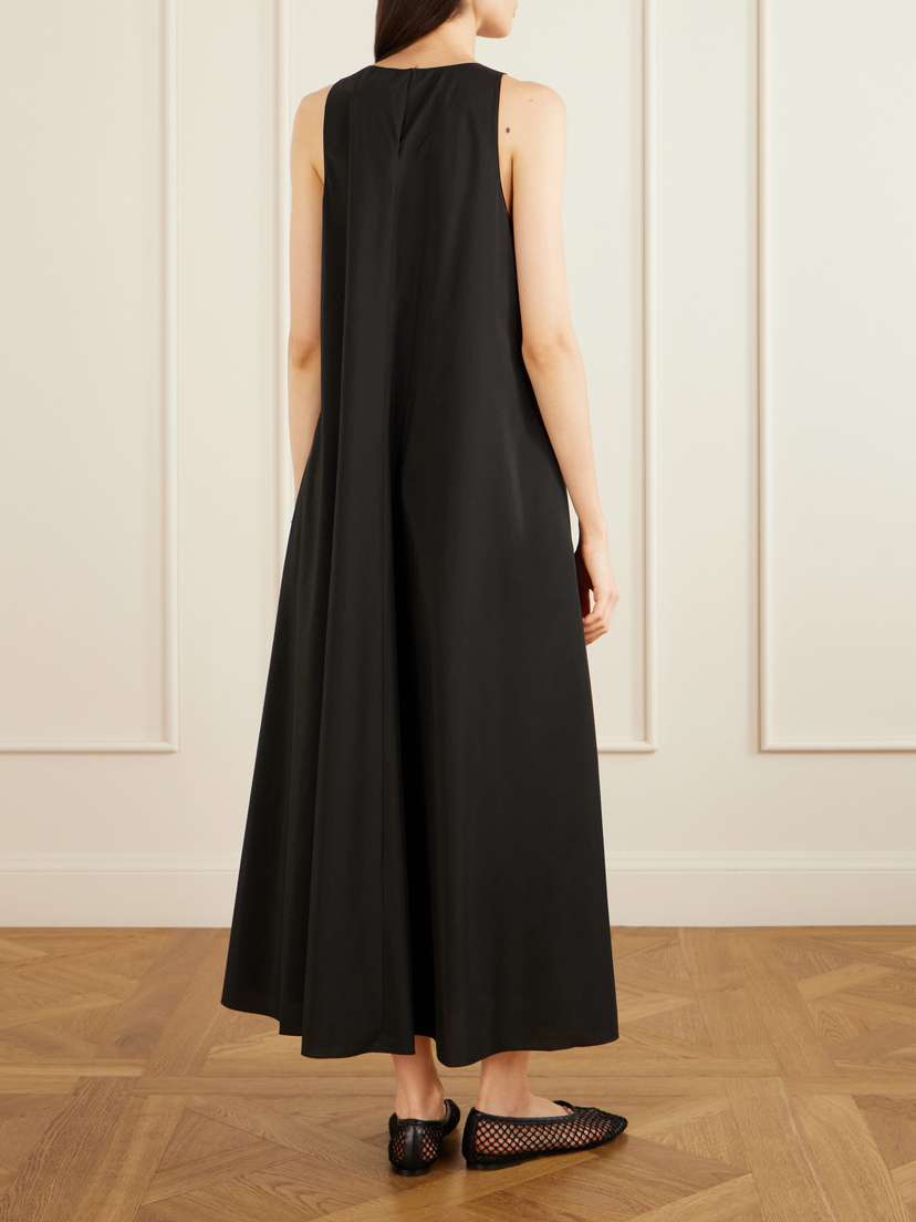 Theory Gathered Cotton And Nylon-blend Maxi Dress | Thumbnail 3