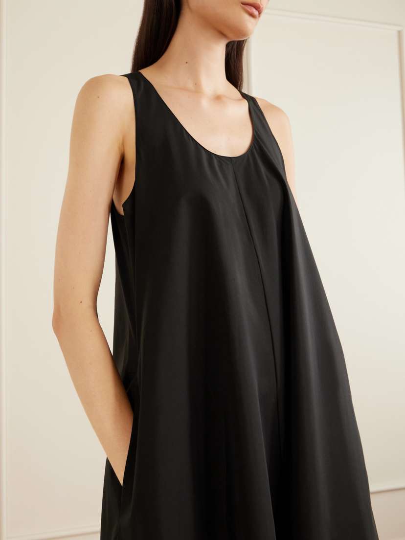 Theory Gathered Cotton And Nylon-blend Maxi Dress | Thumbnail 4