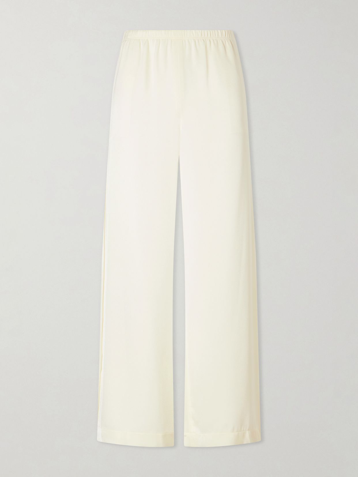 satin wide leg pants