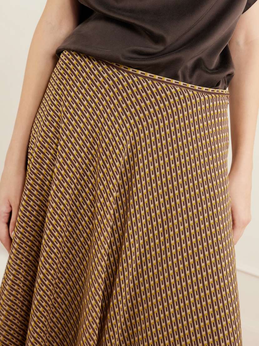 SIR. Cooper Asymmetric Printed Chiffon Maxi Skirt | Thumbnail 6 SIR. Cooper Asymmetric Printed Chiffon Maxi Skirt | Thumbnail 6