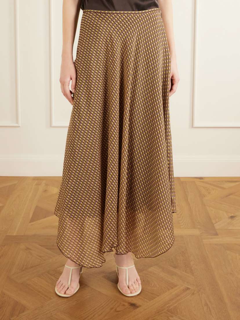 SIR. Cooper Asymmetric Printed Chiffon Maxi Skirt | Thumbnail 3 SIR. Cooper Asymmetric Printed Chiffon Maxi Skirt | Thumbnail 3