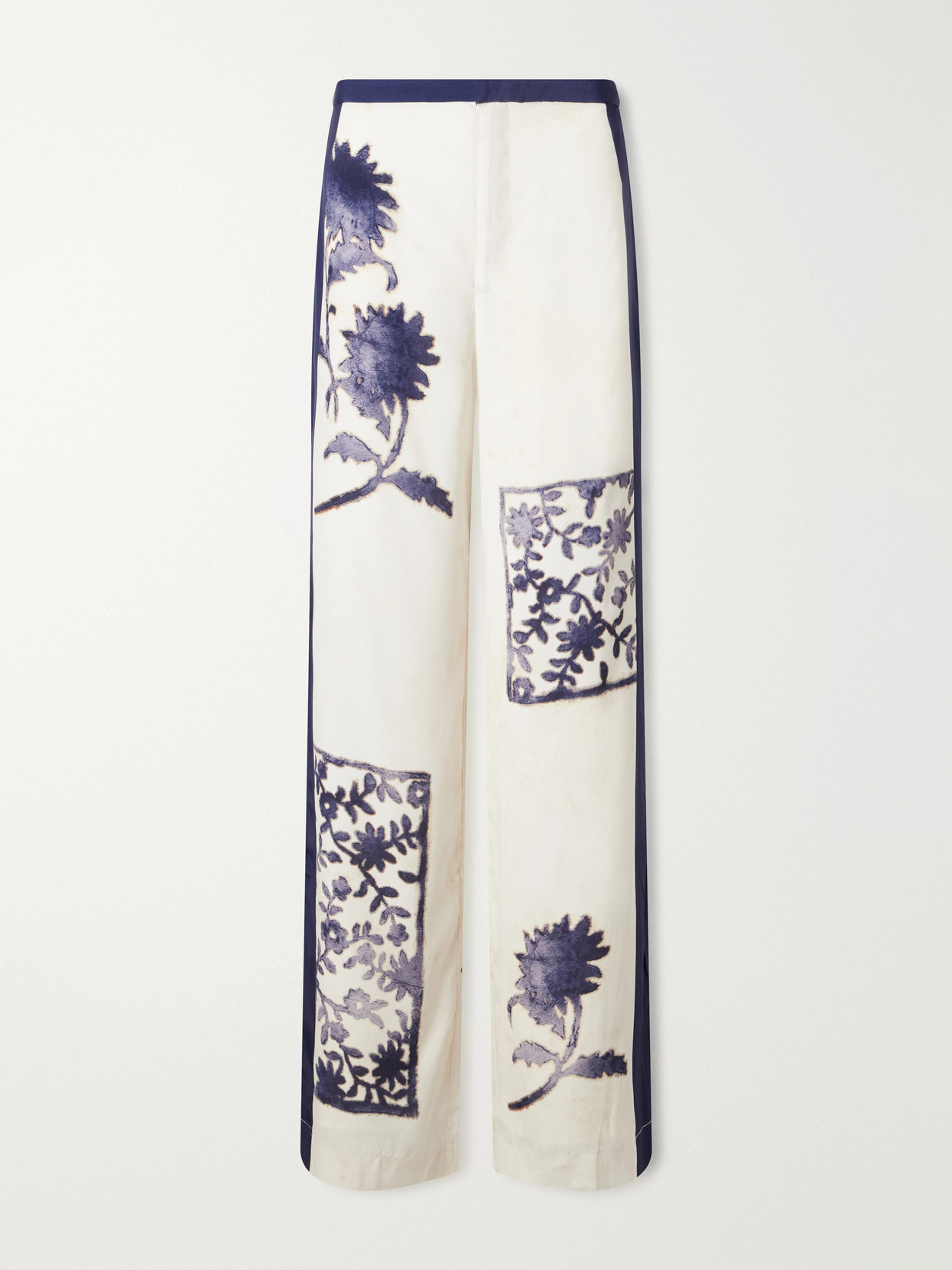 Sir Phillipa Georgette Straight-leg Pants In Multi