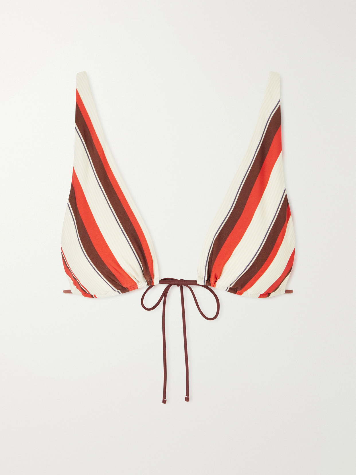 Sir Alva Ruched Bikini Top In Red