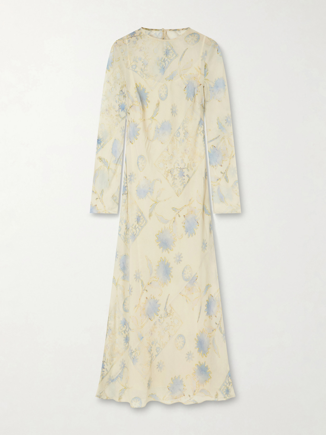 Sir Cecile Floral-print Georgette Maxi Dress In Neutral