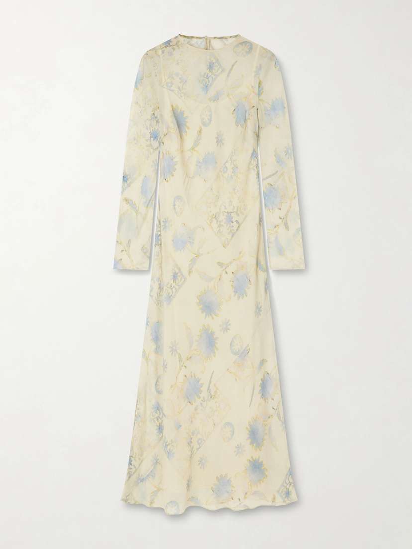 SIR. Cecile Floral-print Georgette Maxi Dress