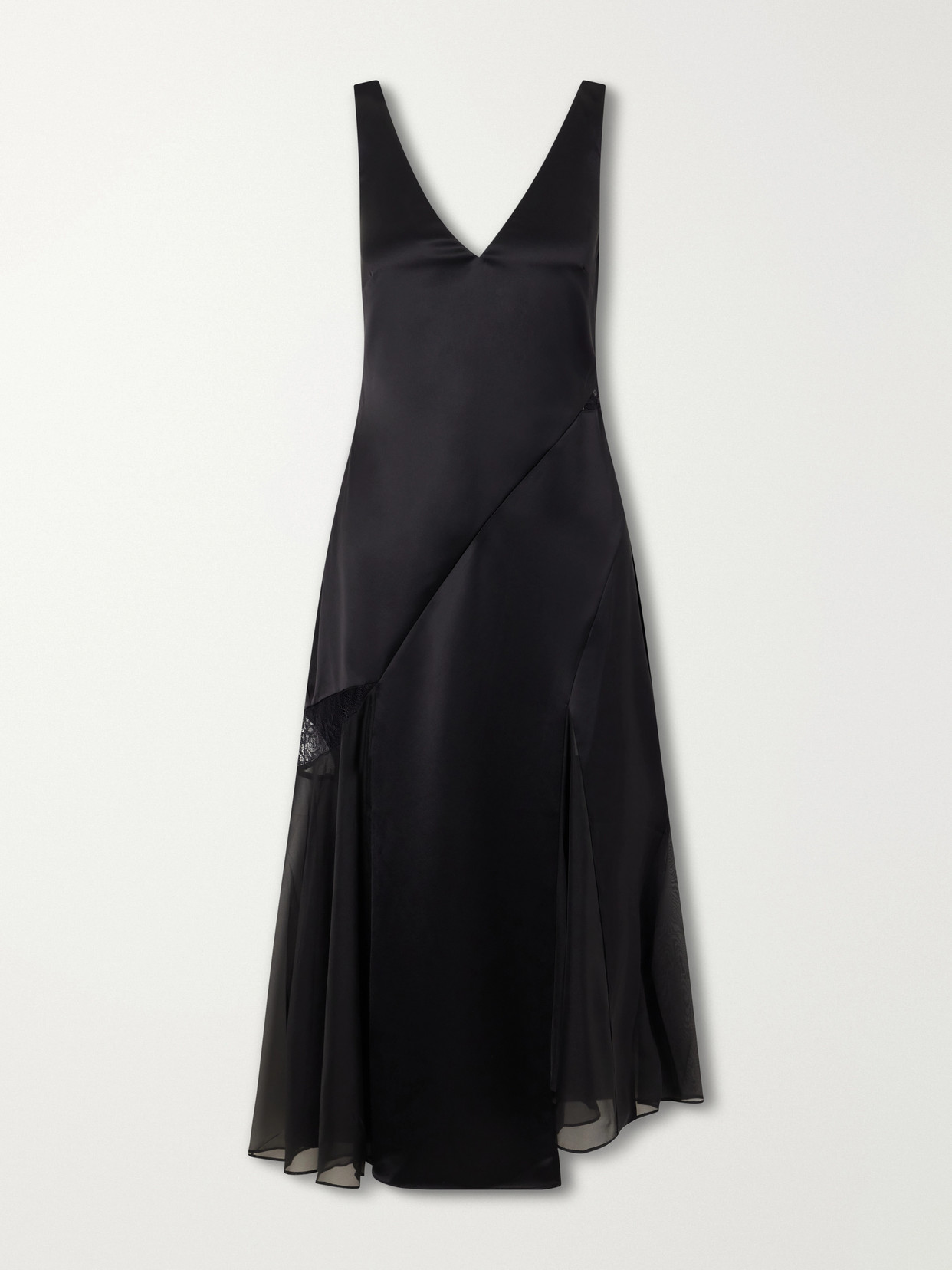 Sir Ingrid Chiffon Midi Dress In Black