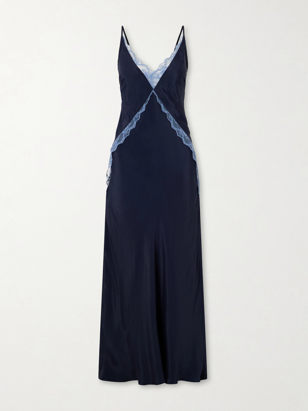 SIR. - Elsie Lace-trimmed Crepe Gown - Blue