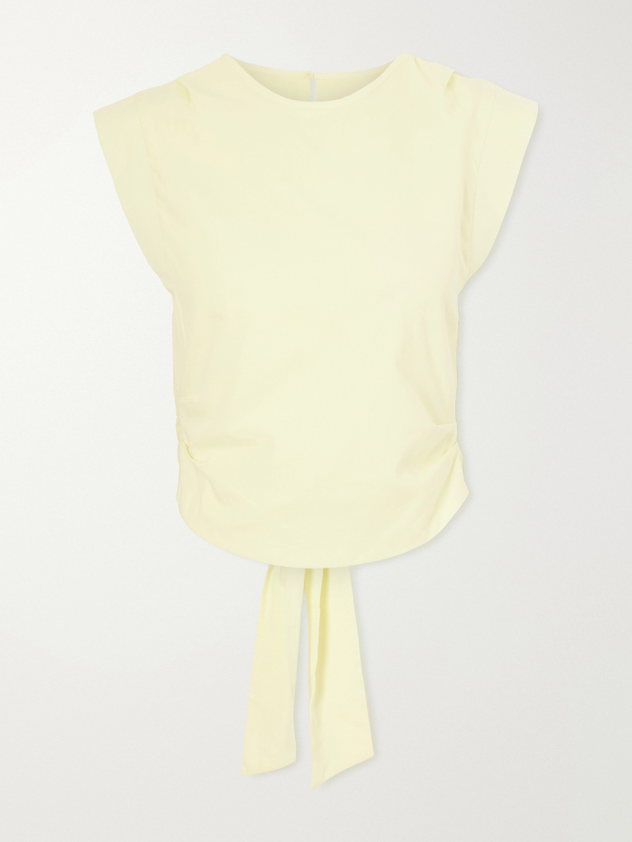 Sir Rochelle Cropped Cotton Tank In Yellow