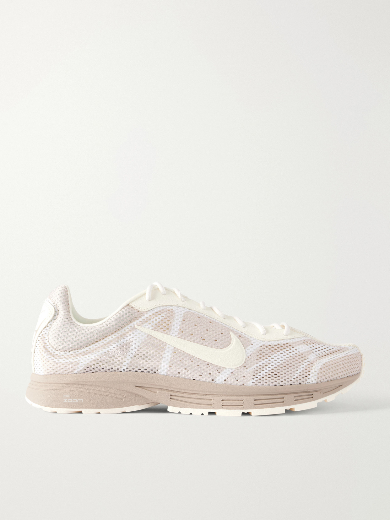 Zoom Streak 3 Suede-Trimmed Mesh Lace-Up Sneakers