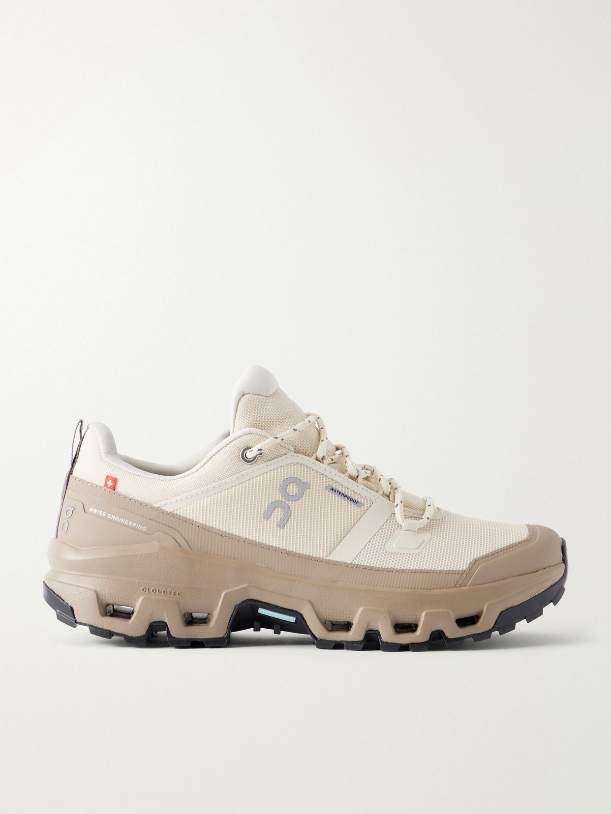 Cloudrock Low WP rubber-trimmed stretch mesh sneakers