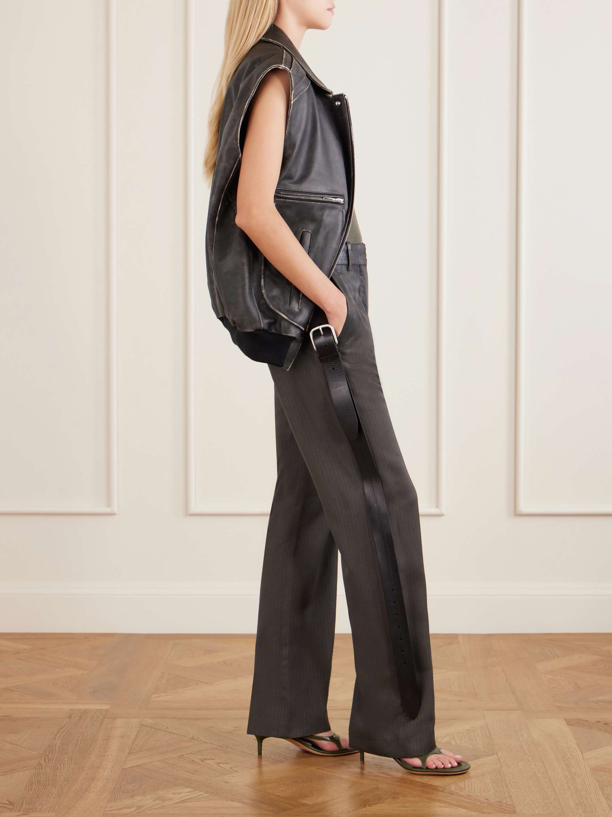 ACNE STUDIOS Patent-leather sandals | NET-A-PORTER