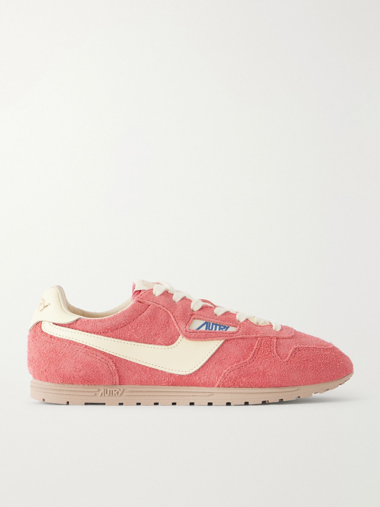 Reelwind Low leather-trimmed suede sneakers