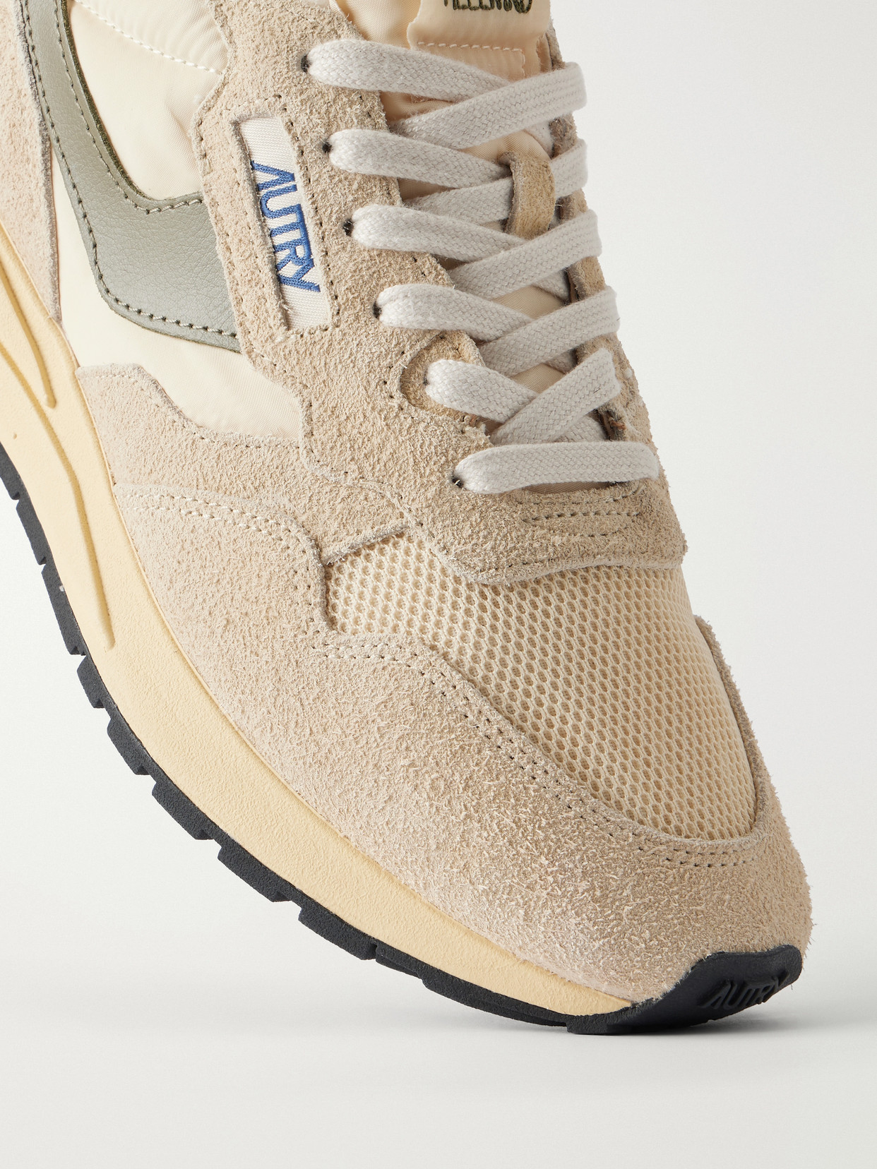 Reelwind Low Leather And Suede-Trimmed Mesh And Sneakers
