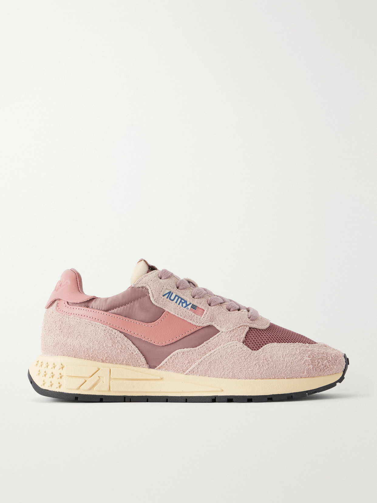 Reelwind Low Leather And Suede-Trimmed Mesh And Sneakers