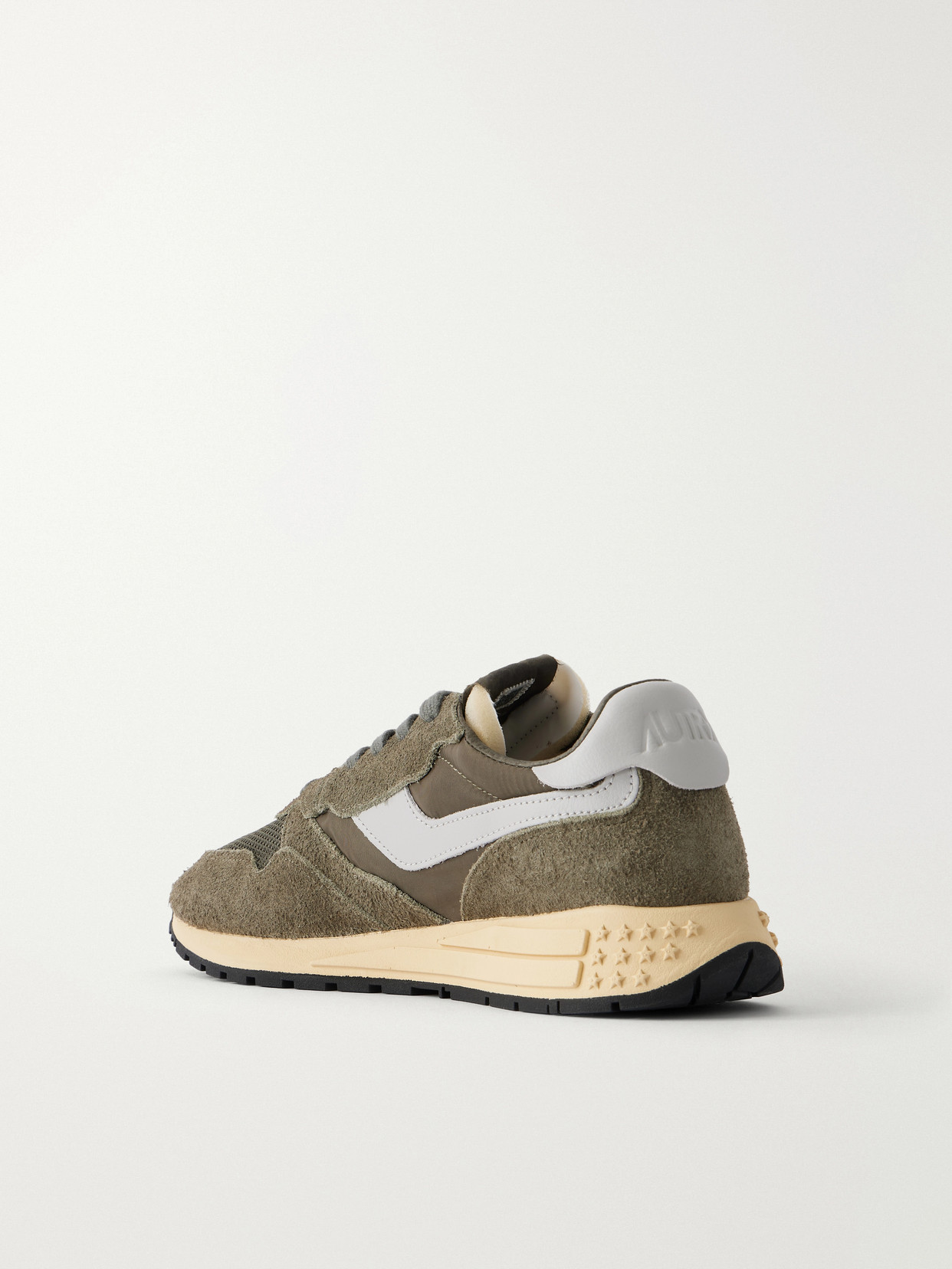 Reelwind Low Leather And Suede-Trimmed Mesh And Sneakers