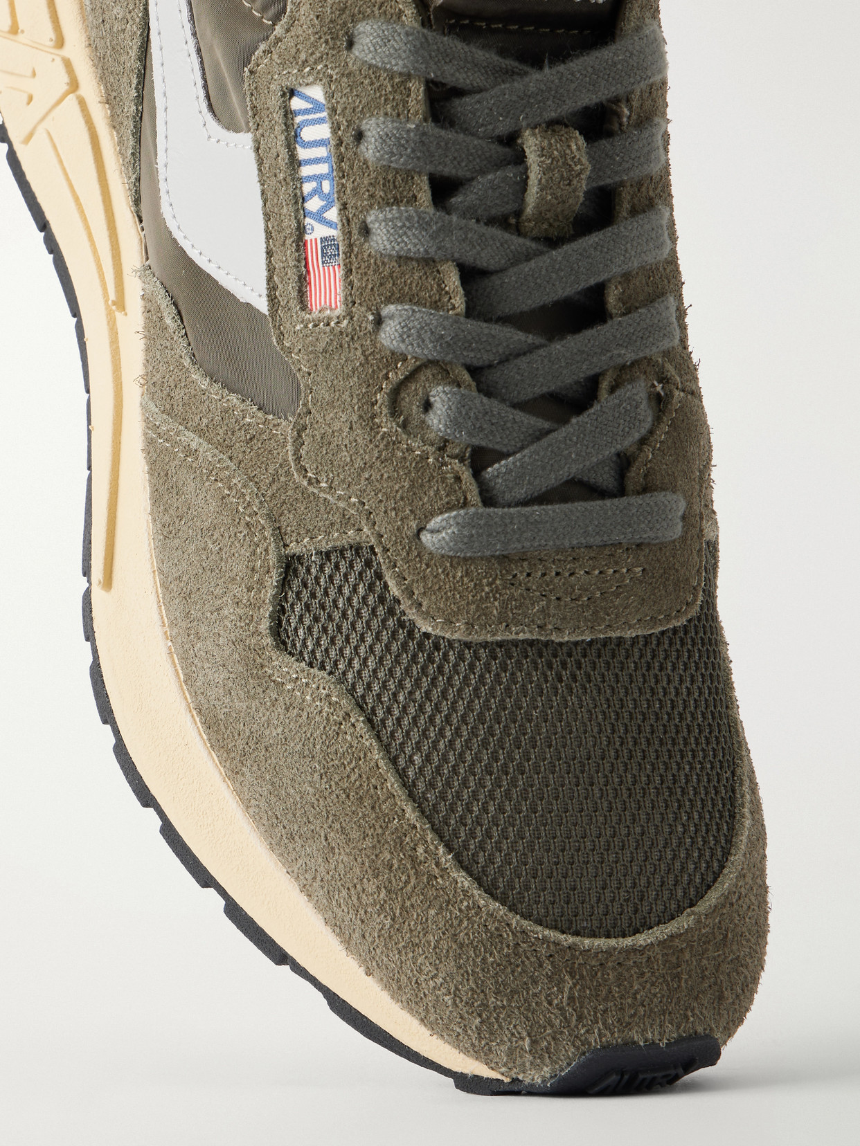 Reelwind Low Leather And Suede-Trimmed Mesh And Sneakers