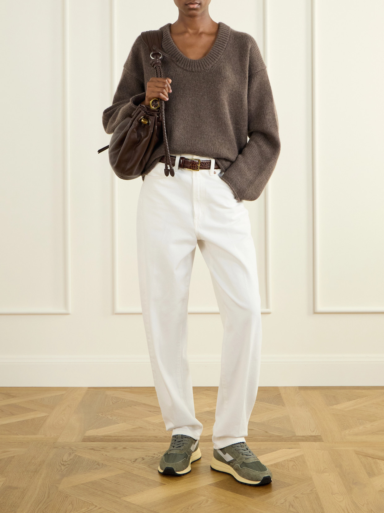 Reelwind Low Leather And Suede-Trimmed Mesh And Sneakers