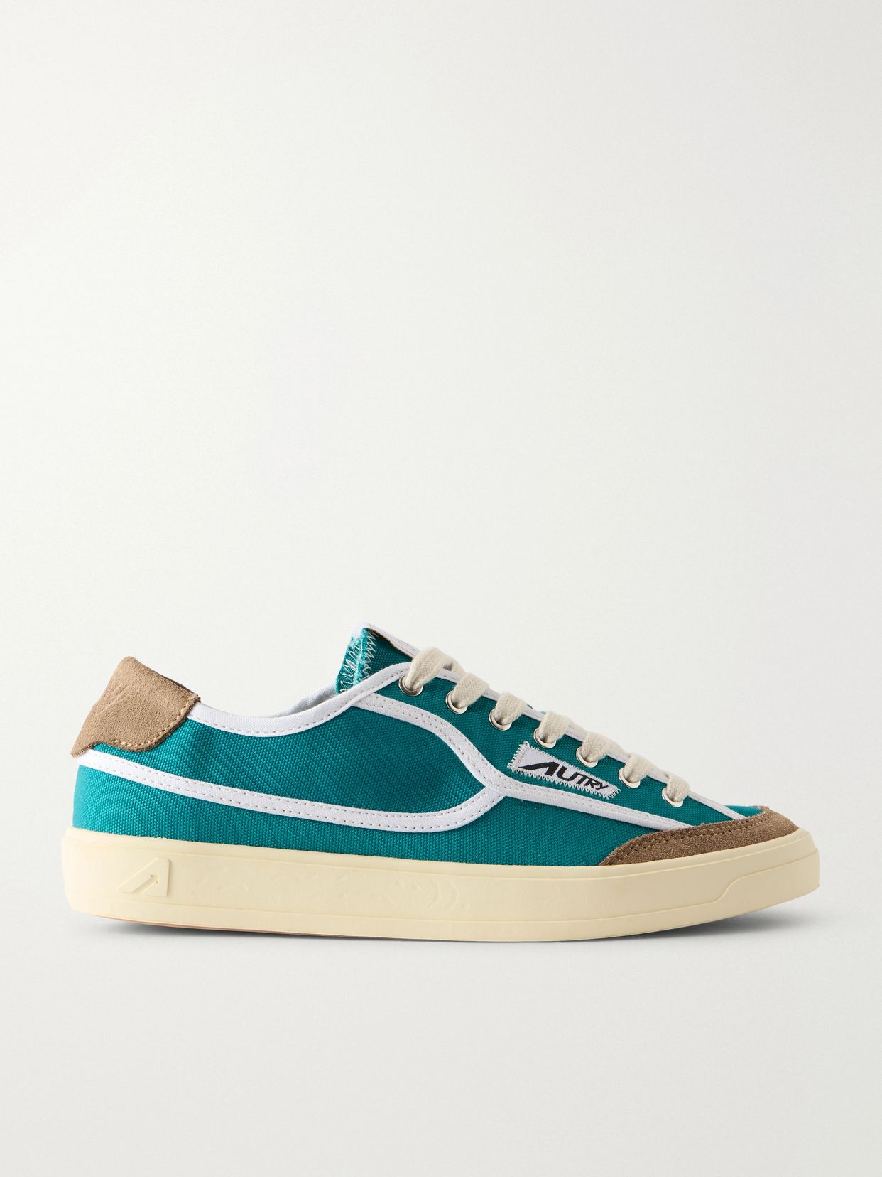 Windscape Low suede-trimmed canvas sneakers