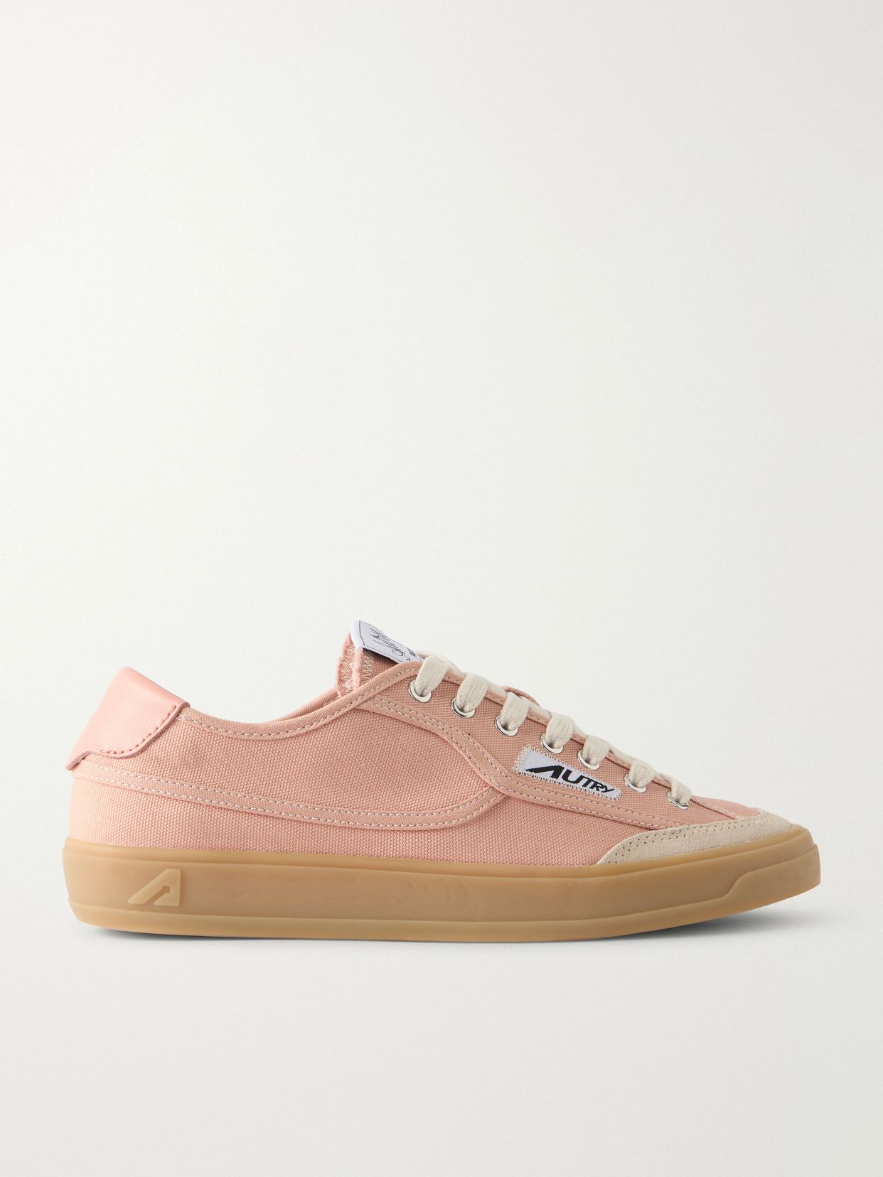 Windscape Low suede-trimmed canvas sneakers