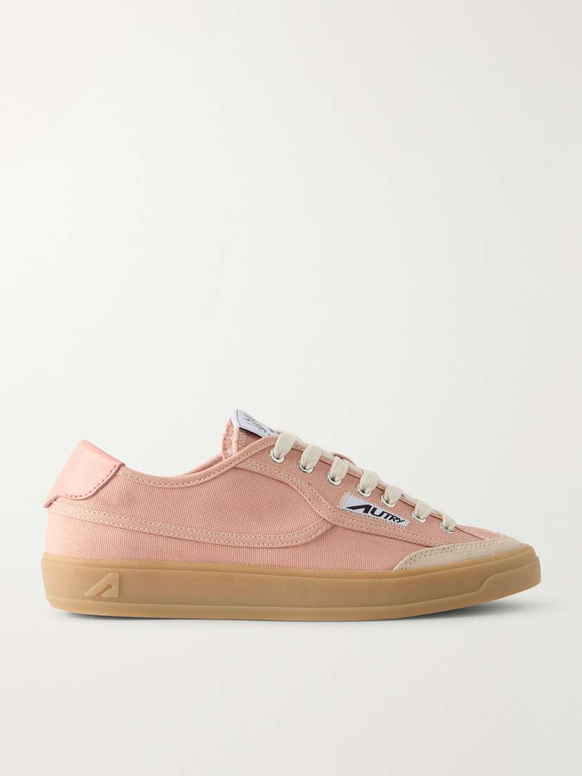 Autry Windscape Low Suede-trimmed Canvas Sneakers