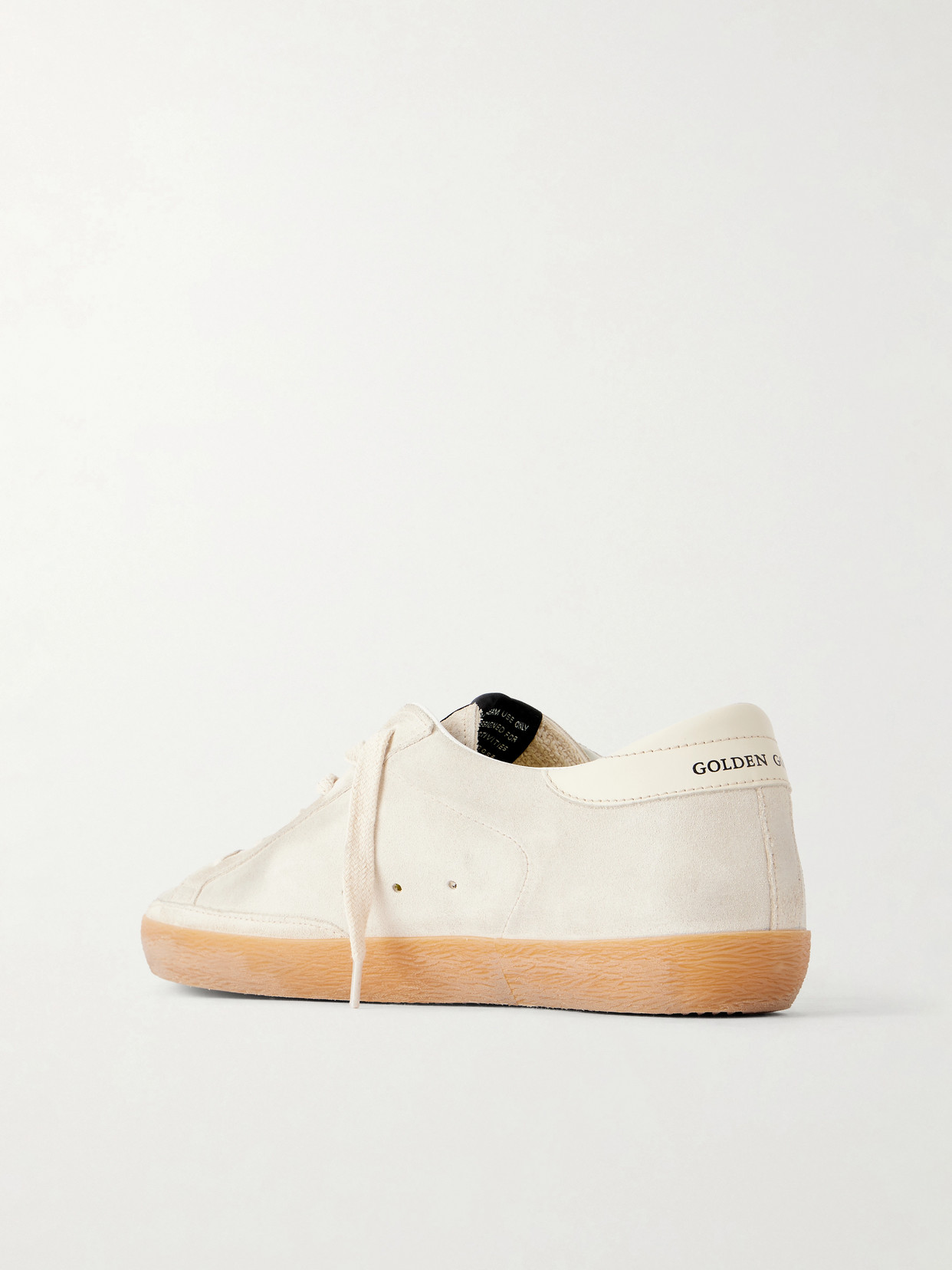 Super-Star Distressed Glittered Sneakers