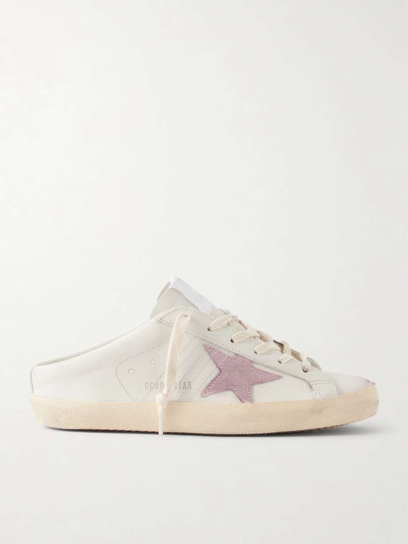 Golden Goose Super-star Sabot Distressed Leather Slip-on Sneakers | Thumbnail 6