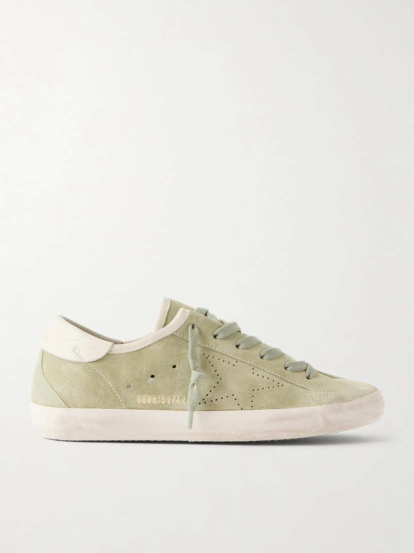 Golden Goose Super-star Leather-trimmed Suede Sneakers | Thumbnail 6 Golden Goose Super-star Leather-trimmed Suede Sneakers | Thumbnail 6