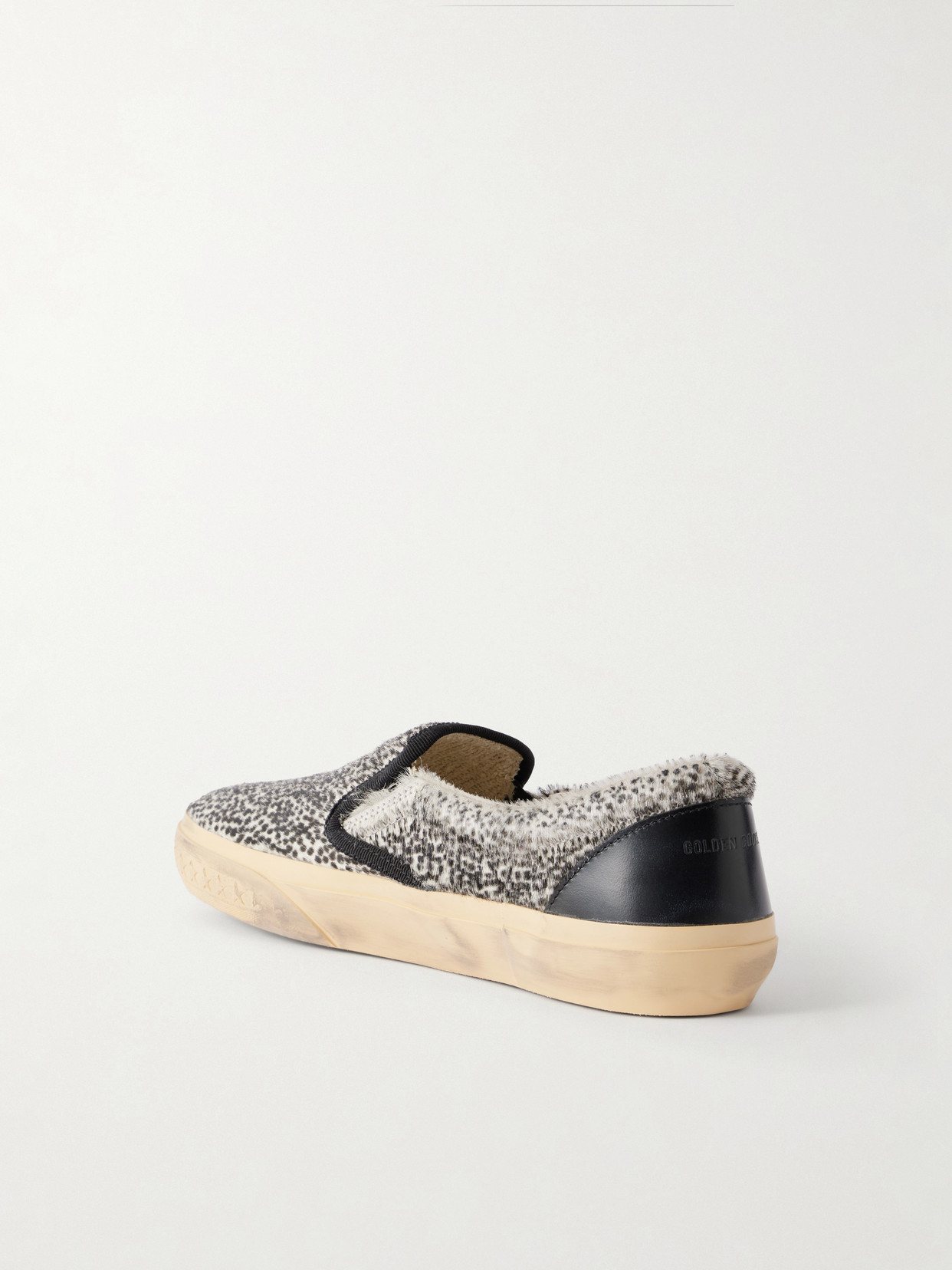 Vce Penstar Leather-Trimmed Animal-Print Sneakers