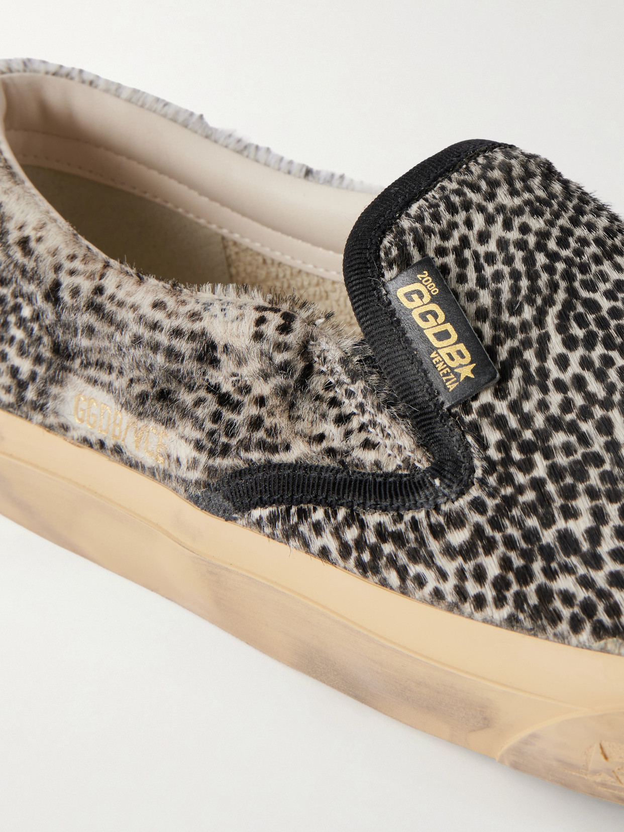 Vce Penstar Leather-Trimmed Animal-Print Sneakers