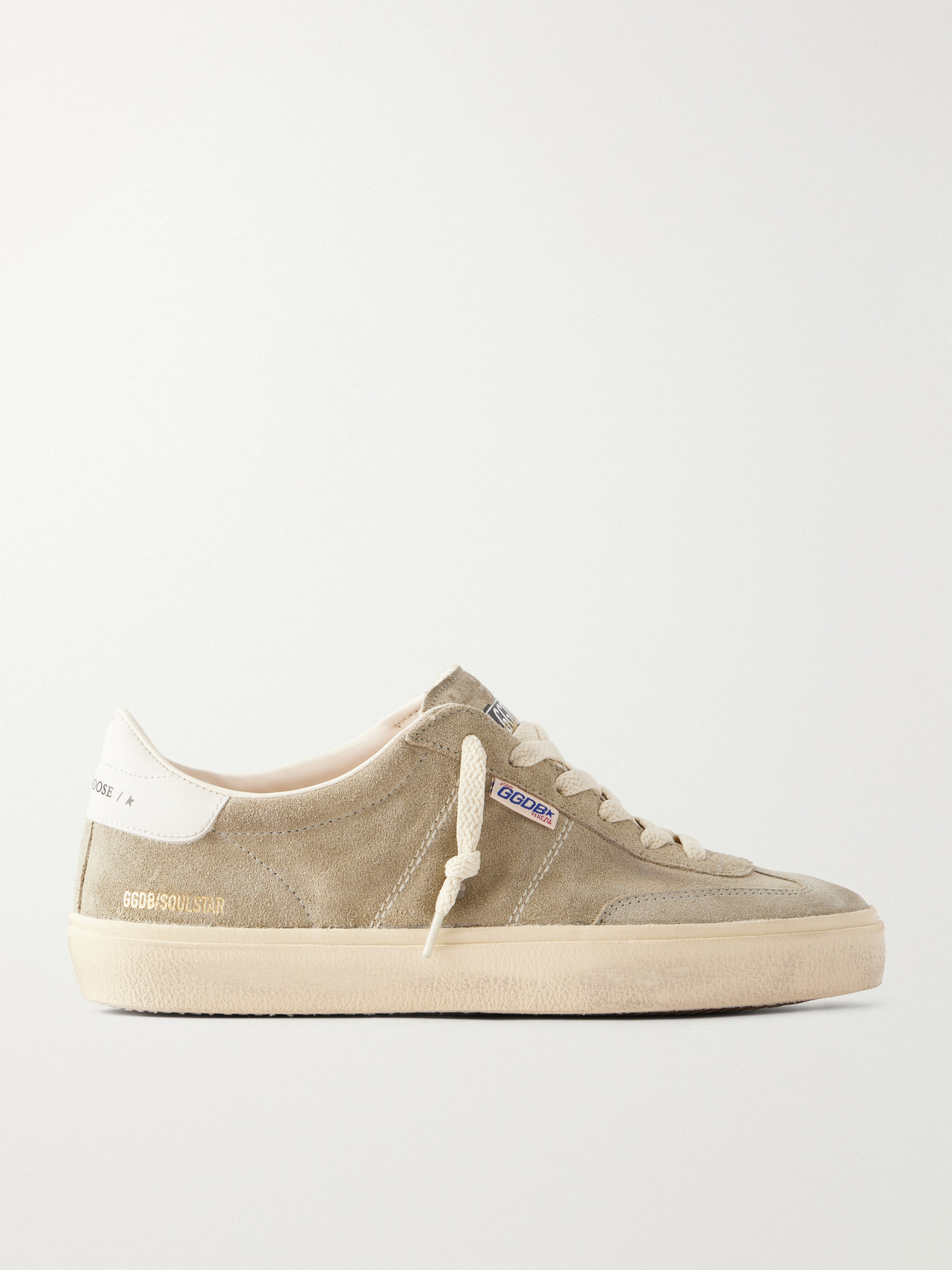 Golden Goose Super-star Suede Sneakers In Gray