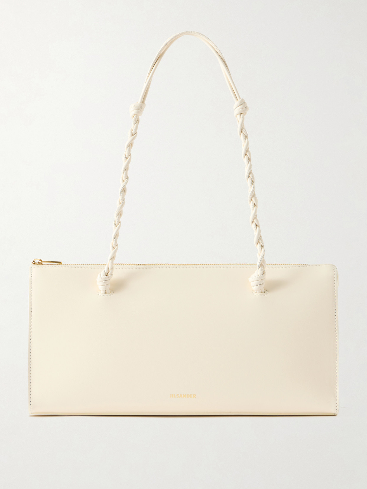 Jil Sander Tangle Tent Leather Shoulder Bag In Neutral