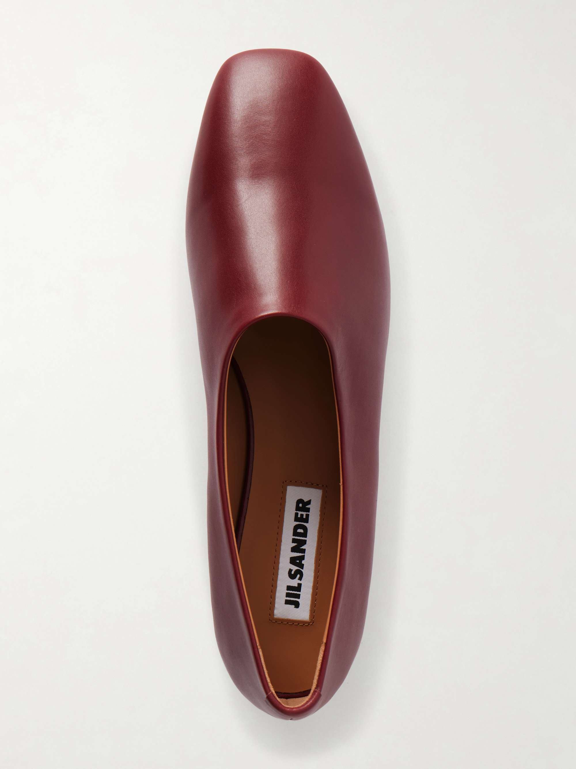 JIL SANDER Ballerina Prince leather flats | NET-A-PORTER