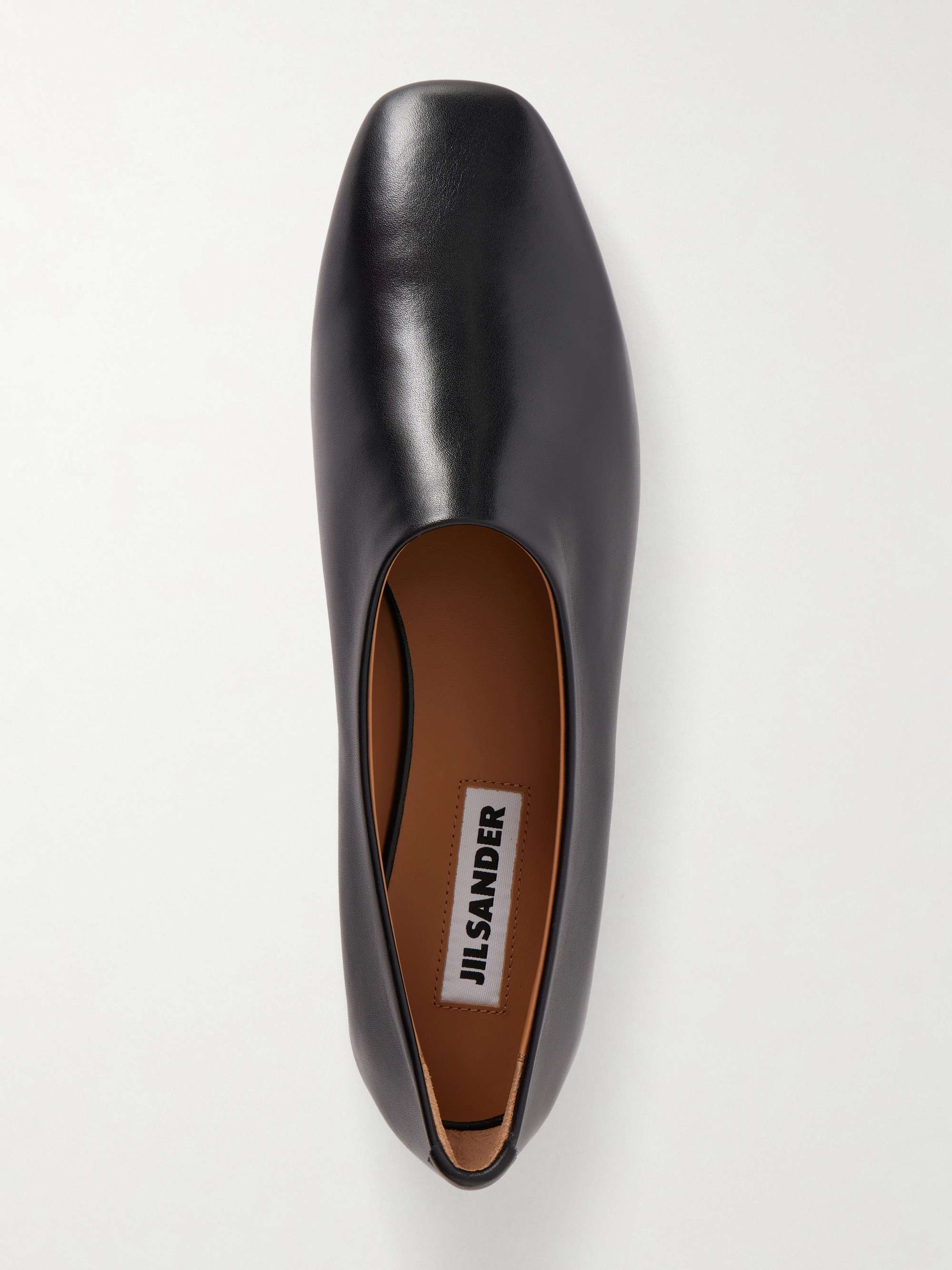 JIL SANDER Ballerina Prince leather flats | NET-A-PORTER