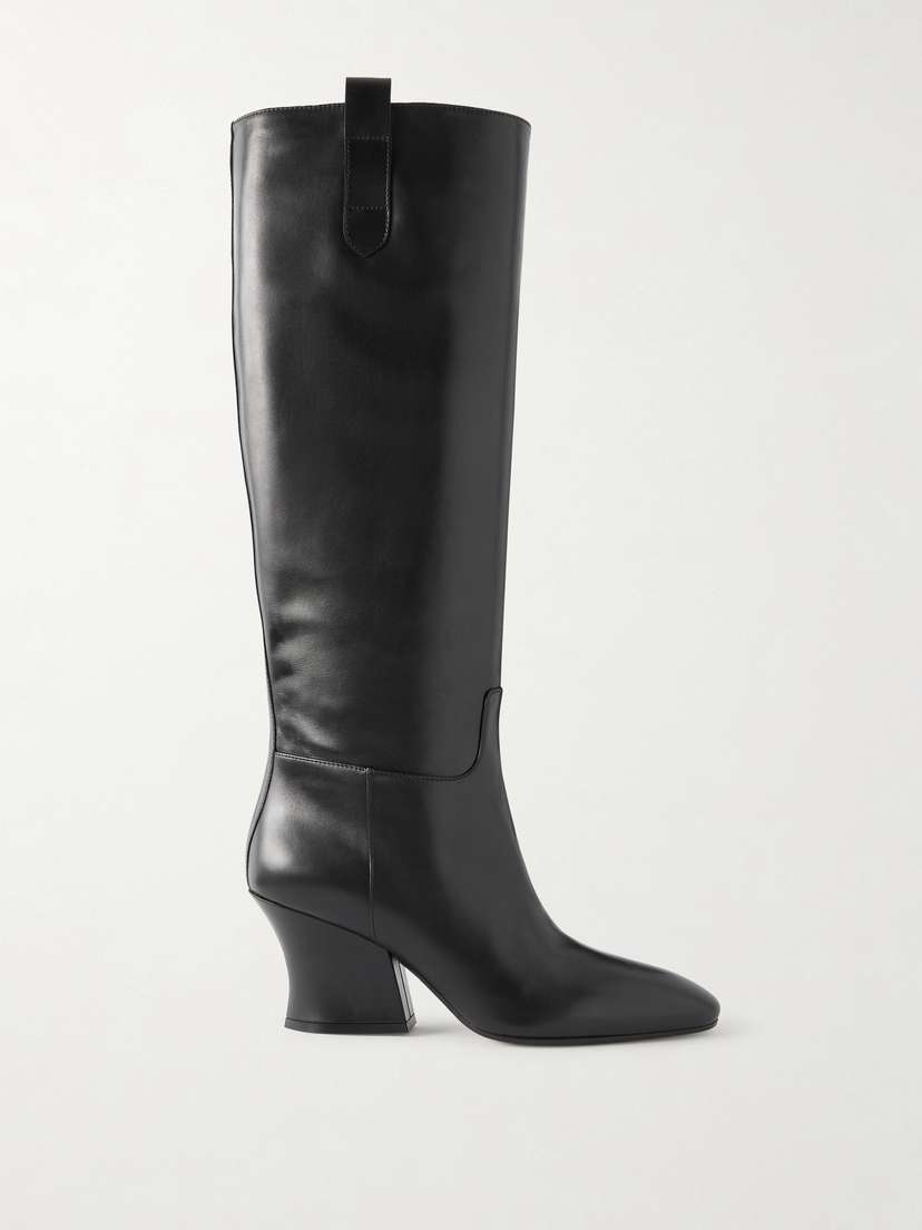 Jil Sander Lune Leather Knee Boots