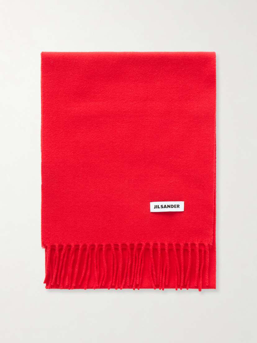 Jil Sander Fringed Virgin Wool Scarf | Thumbnail 5