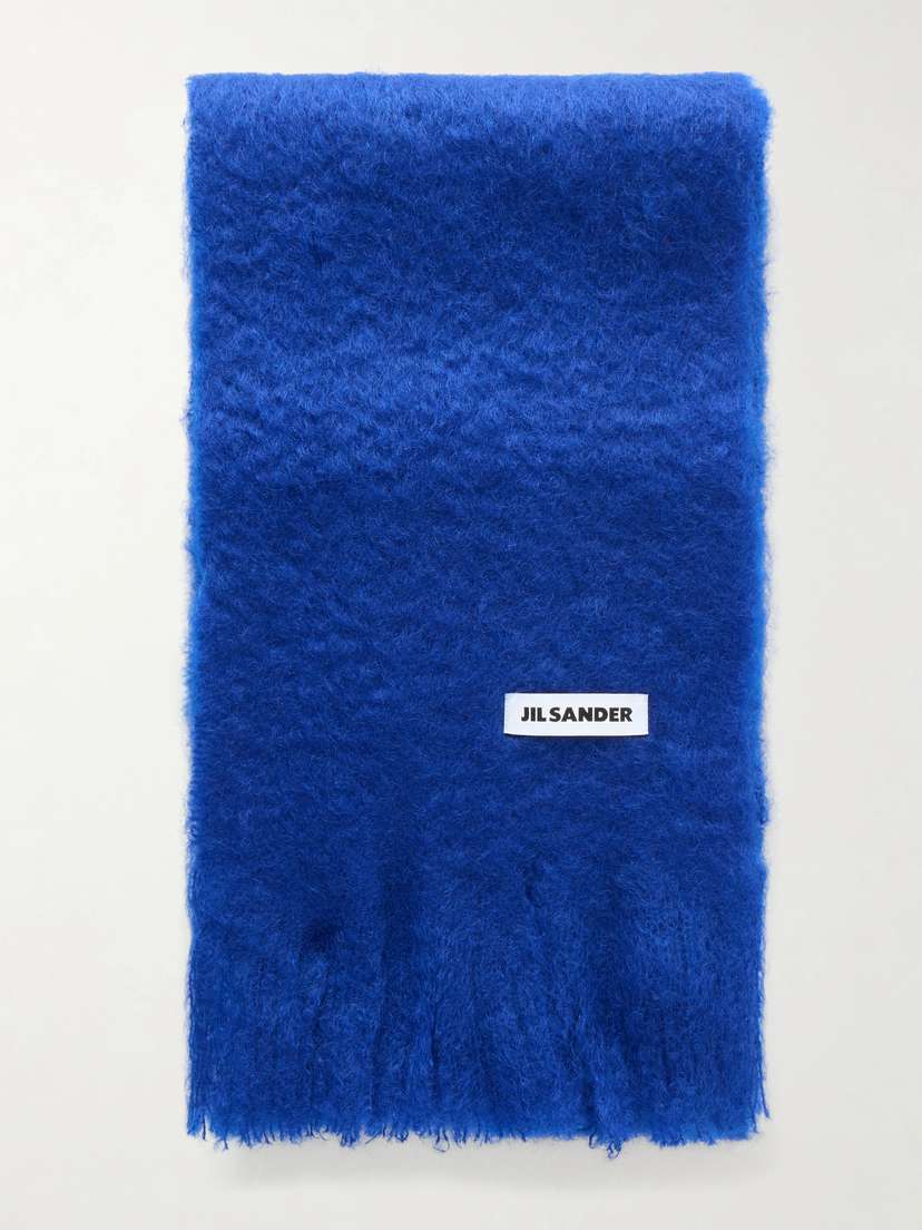 Jil Sander Fringed Virgin Wool Scarf | Thumbnail 5 Jil Sander Fringed Virgin Wool Scarf | Thumbnail 5