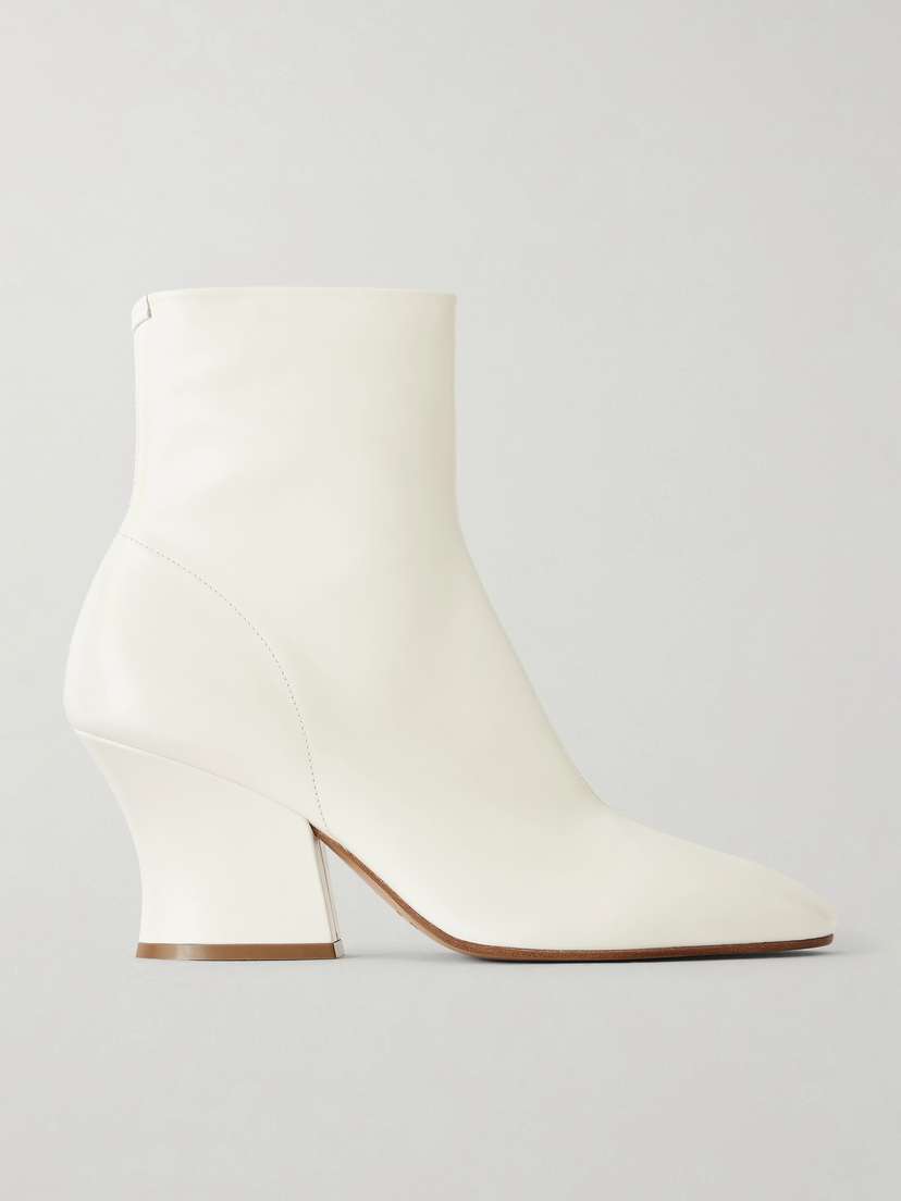 Jil Sander Lune Leather Ankle Boots