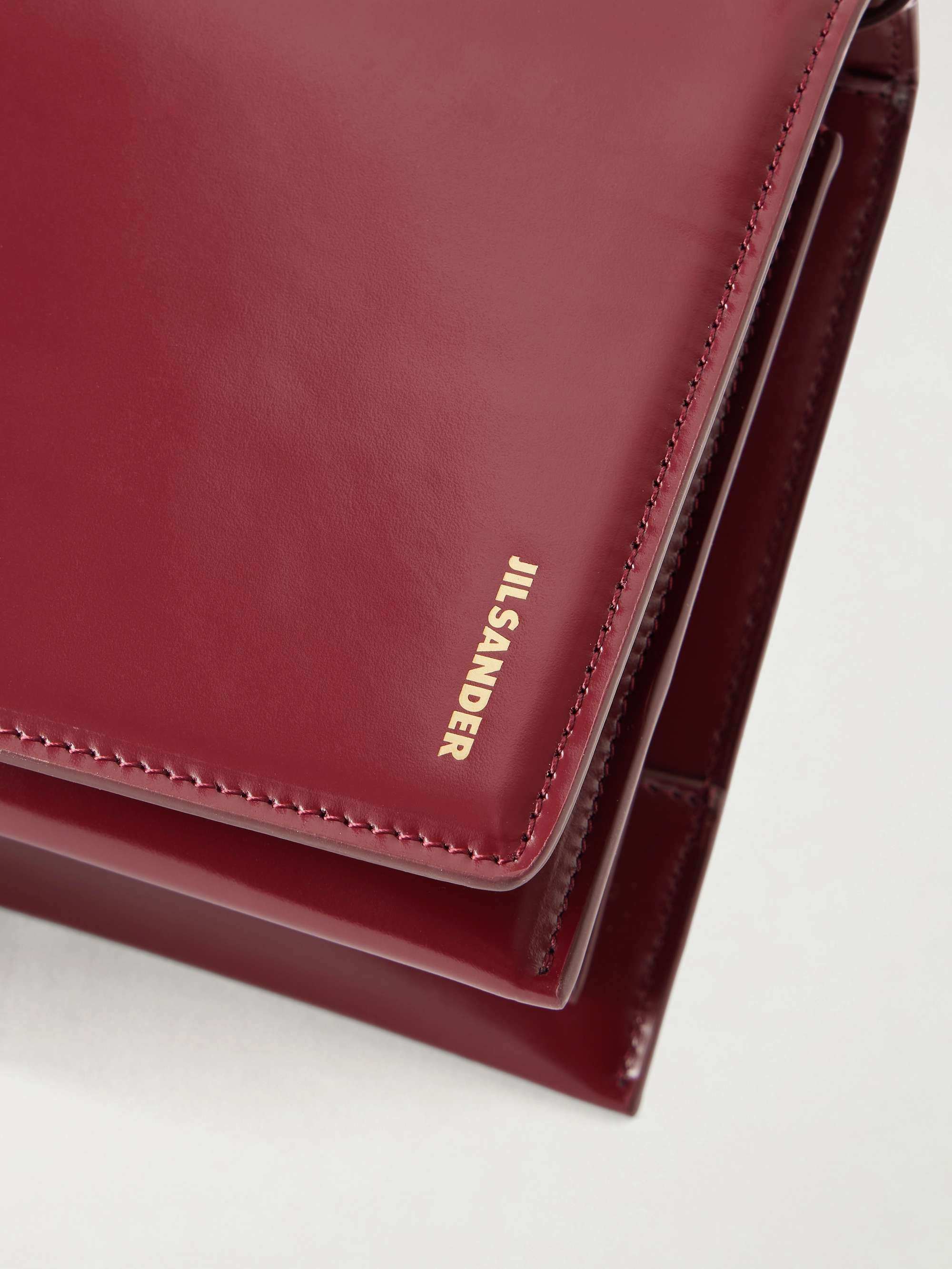 JIL SANDER File small leather shoulder bag | NET-A-PORTER