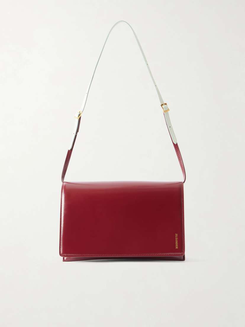 Jil Sander File Small Leather Shoulder Bag
